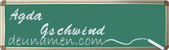 Agda Gschwind Visitenkarte